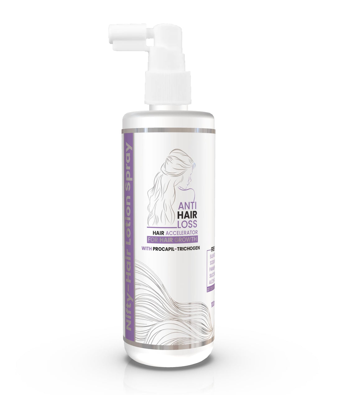 Nifty Hair Lotion Spray 100ml: hair loss treatment and growth stimulator with procapil and tricogen