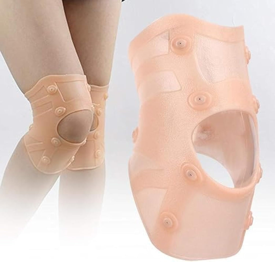 Silicone Ultra Thin Waterproof Knee Pad,Knee Support Brace Compression Sleeve,Magnetic Knee Pads Relieve Arthritis Pain,Washable Reusable (1)