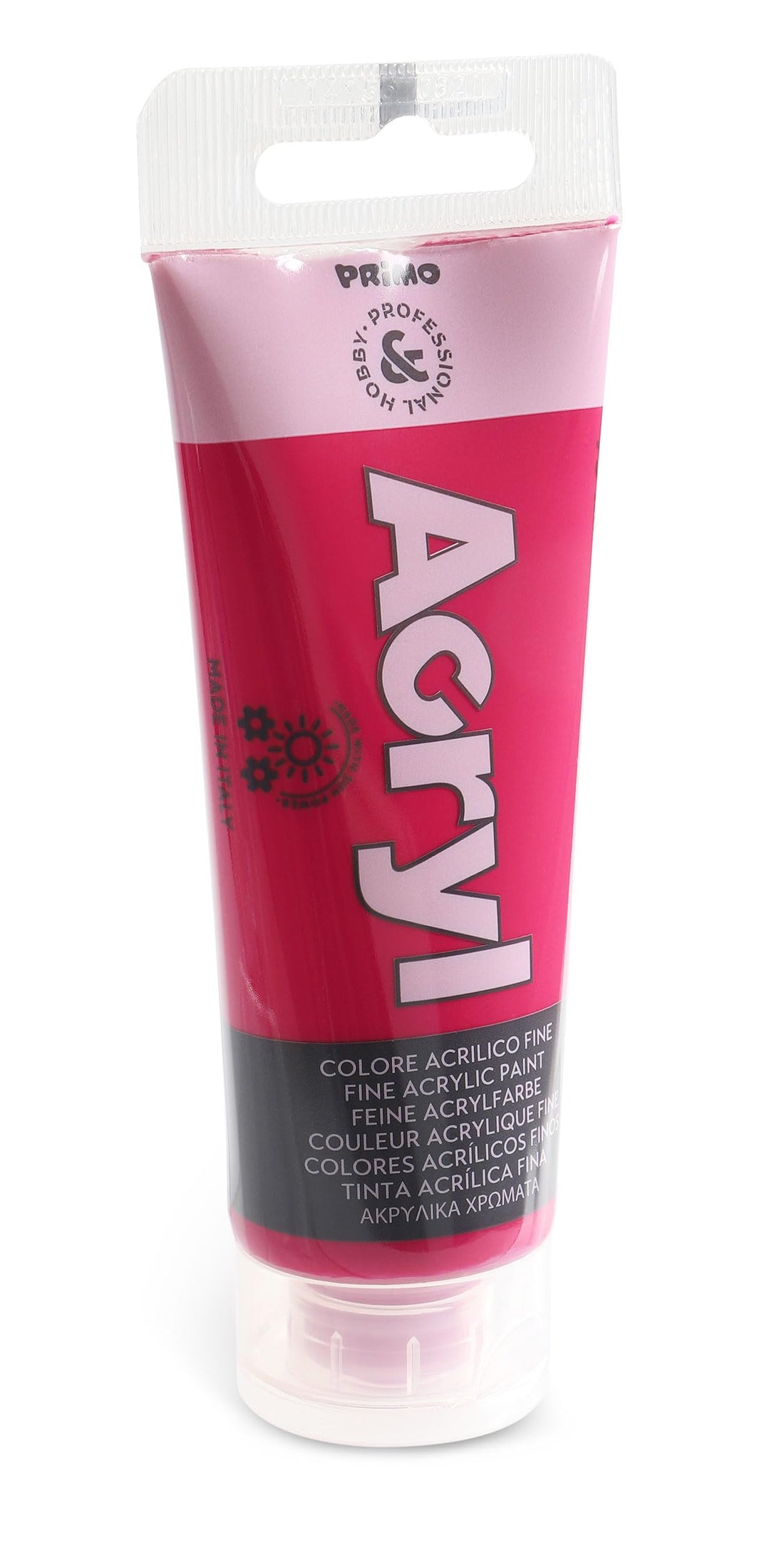 Primo fine acrylic paint in tube, 75 ml red