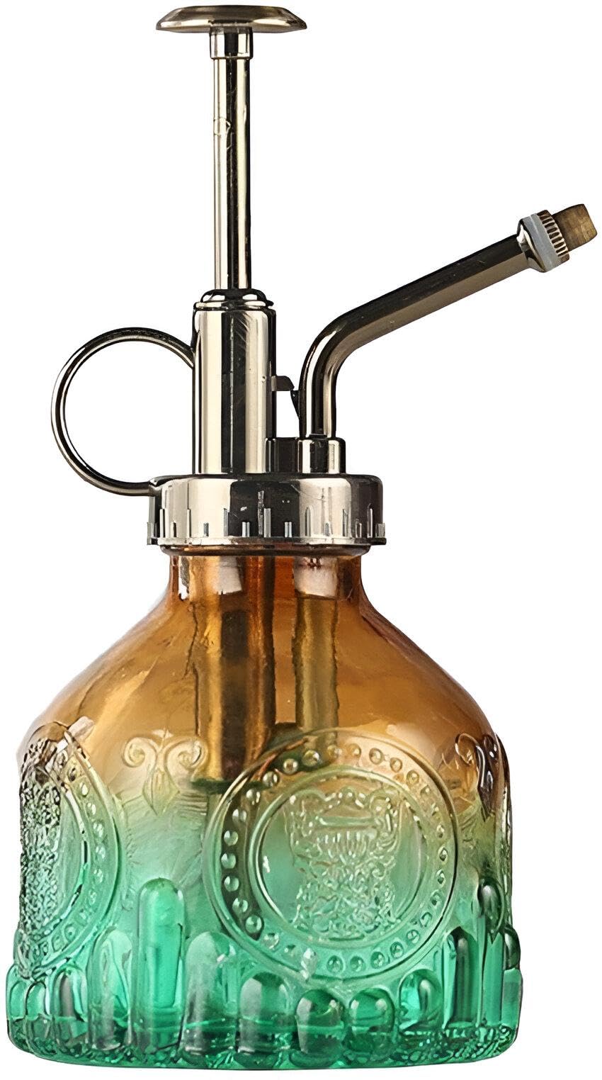 Watering Spray - Unique Retro Style Bottle for Indoor Plant Care and Maintenance (Brown Green)
