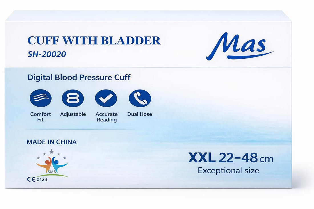 Mas Digital Blood Pressure Monitor Bracelet with Bladder Size 22-48cm XXL Compatible with Digital Devices SH-20020