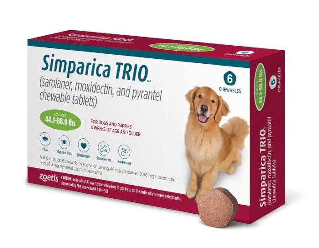 Zoetis Simparica Trio 20 to 40kg one tablet