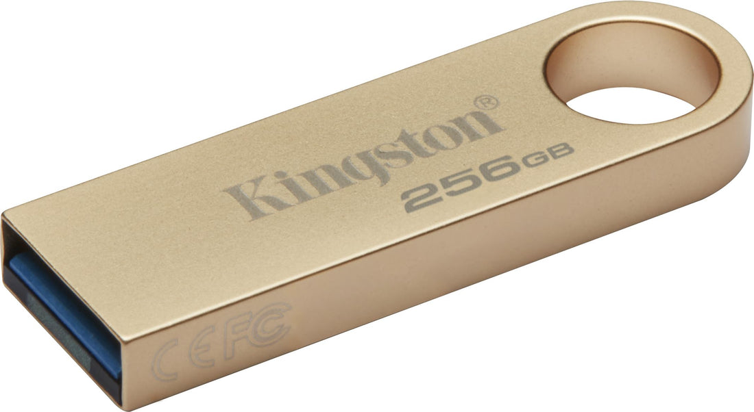 Kingston DataTraveler SE9 Gen 3-256GB - 220MB/s read- Metal - USB 3.2 Gen 1 -Gold