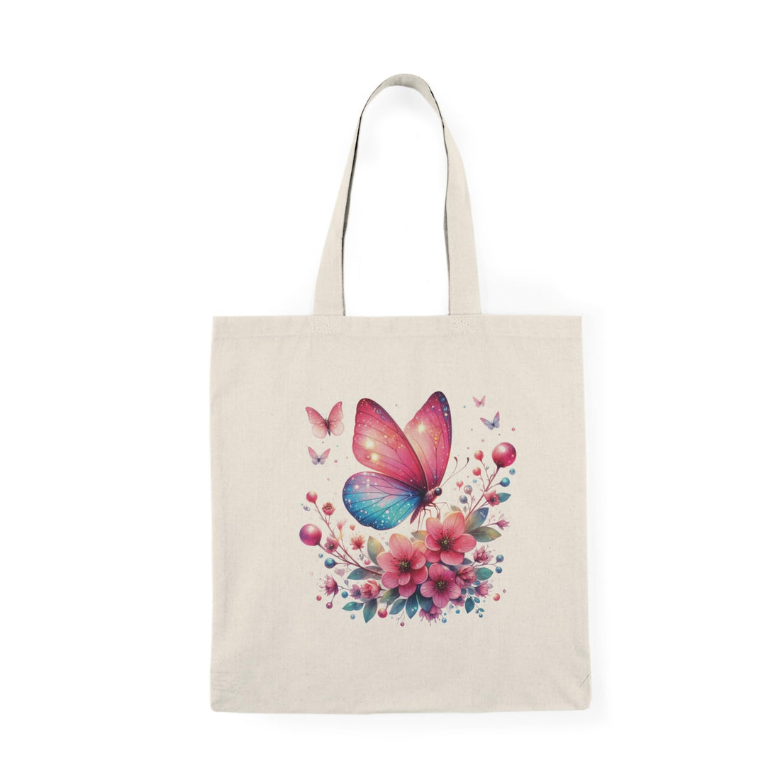 Totypug Heavy Duty Canvas beautiful butterfly Tote Bag-113 With Zipper