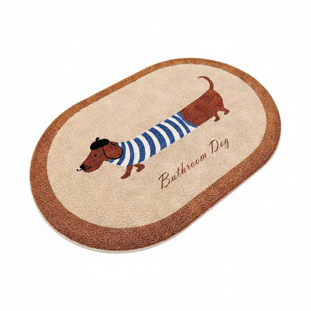 Rubber Multipurpose Floor Mat – Modern Designs & Graphics Non-Slip – Suitable for Entryway, Kitchen, Bathroom AR