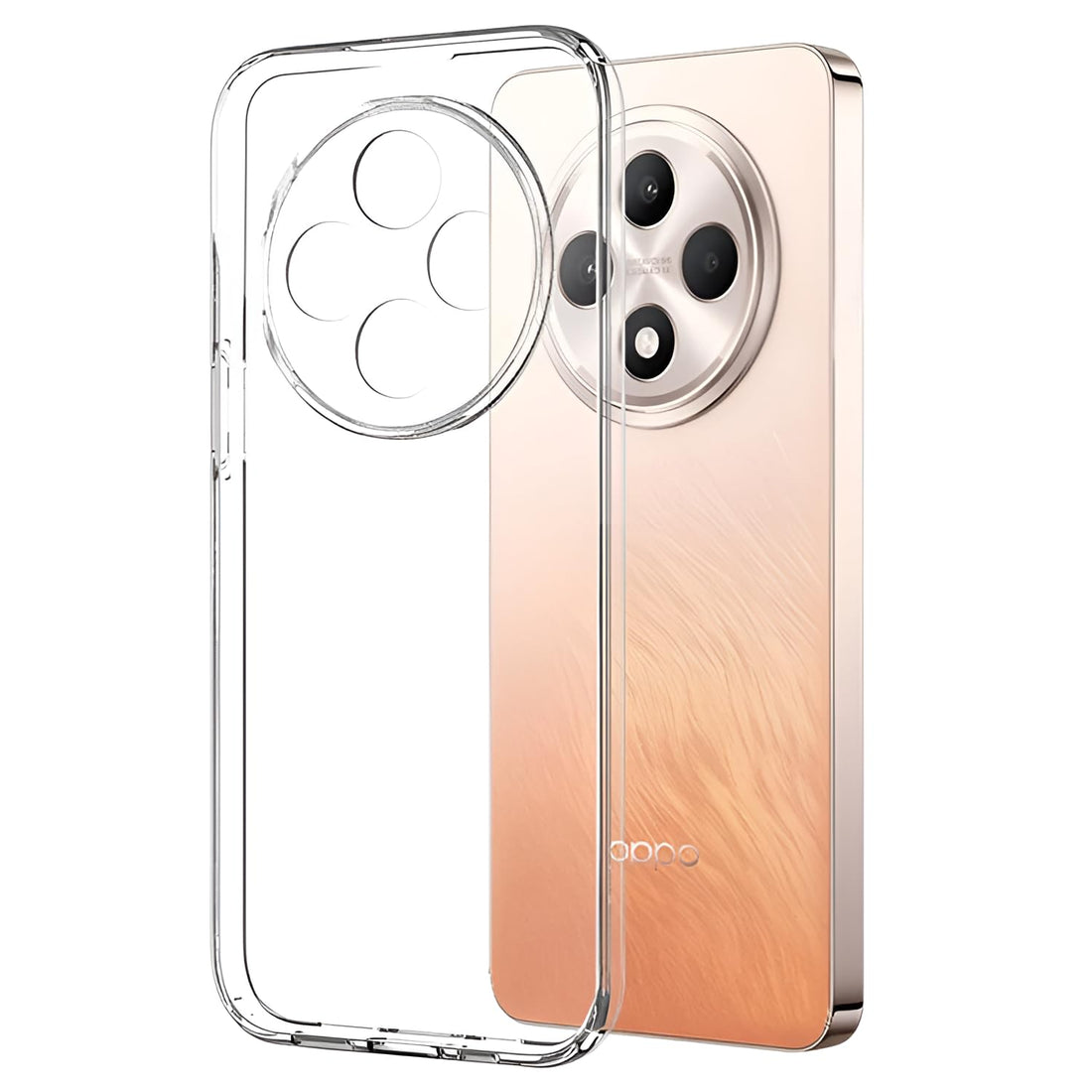 Transparent Silicone Slim Case for OPPO Reno 12 FS 4G/5G & Reno 12 F 4G/5G - Shock-Absorbent & Anti-Yellow