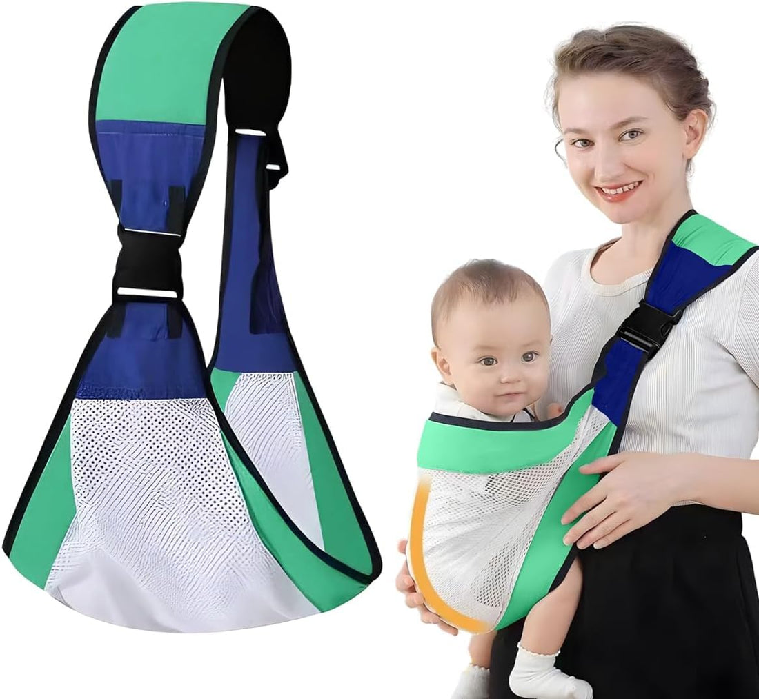 baby sling carrier for newborn, Baby Carrier Newborn to Toddler, Orthopedic Doctor Recommended, Imitated Uterine Design, Breathable Combed Cotton