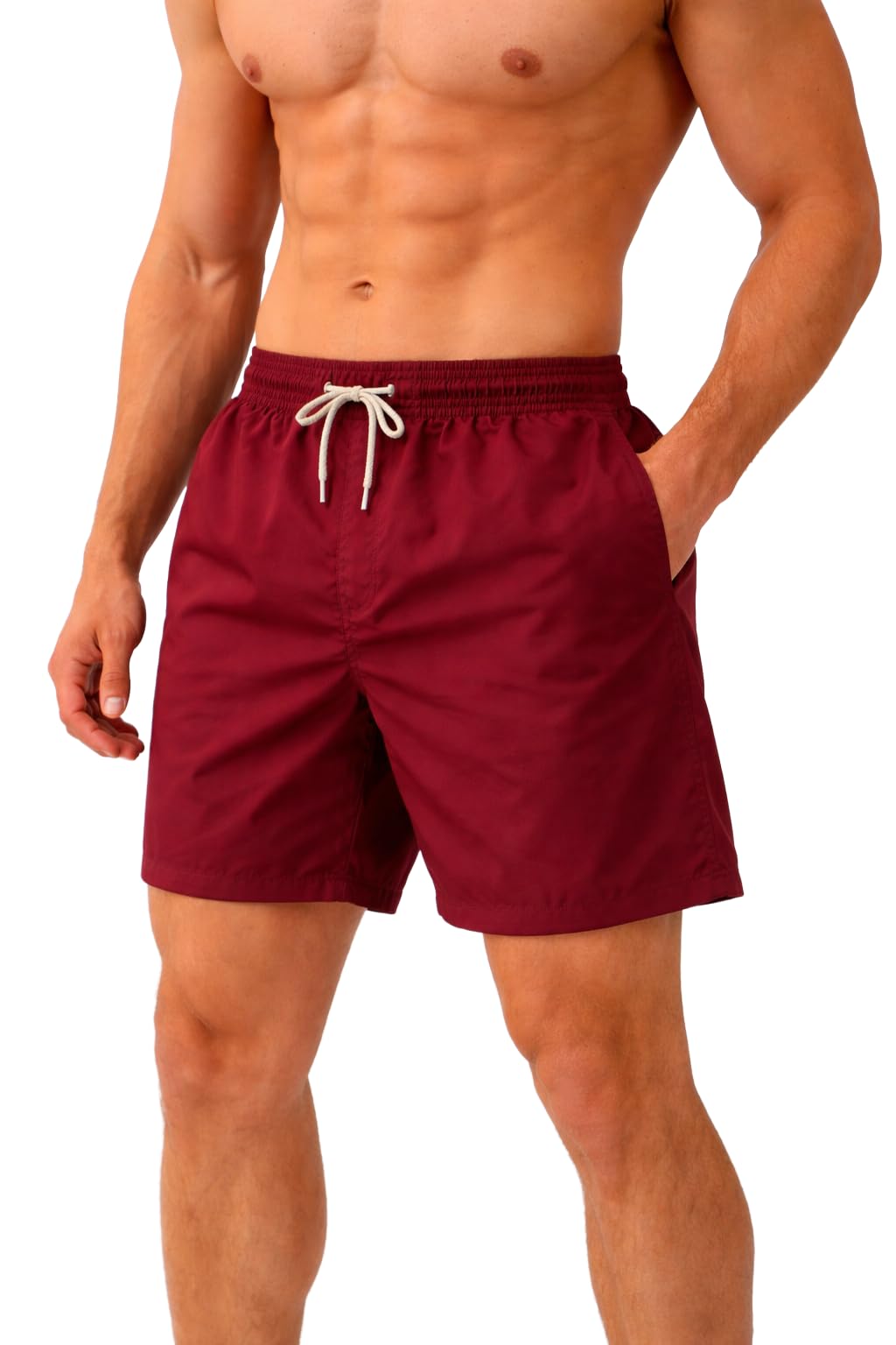 Men's Drawstring Swim Shorts – Quick Dry Material Swimsuit – Light and Comfortable – Suitable for the Sea and Pool – Swim Shorts Men