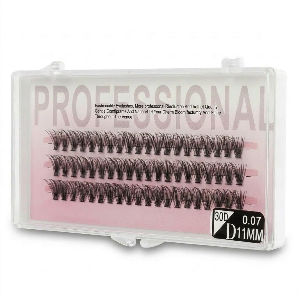 60 PCS - Extensions Individual Lash Volume 6D mink - FREE EYELASHES - Natural Eyelashes 6D - -(30p-0.07D-11MM) -ONE BY ONE