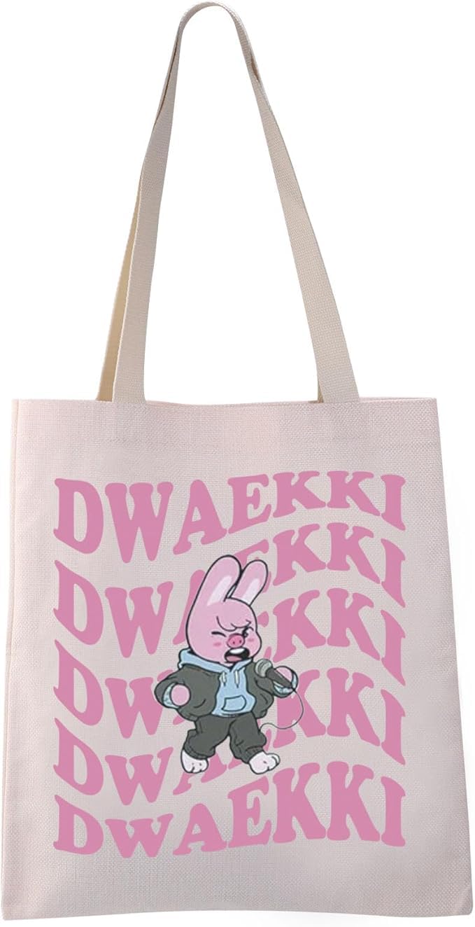 SKZ K-POP Boy Group Gift SKZ Canvas Tote Bag Stay Fandom Gifts SKZ Fans Shoulder Bag K-POP Music Lover Merch