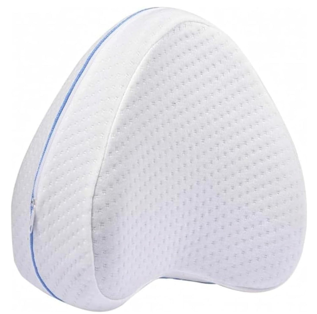 Orthopedic Leg & Knee Pillow - Memory Foam - Relieves Back Pain - Hip & Joint Pain - Ankle & Knee Support - Side Sleeping Pad