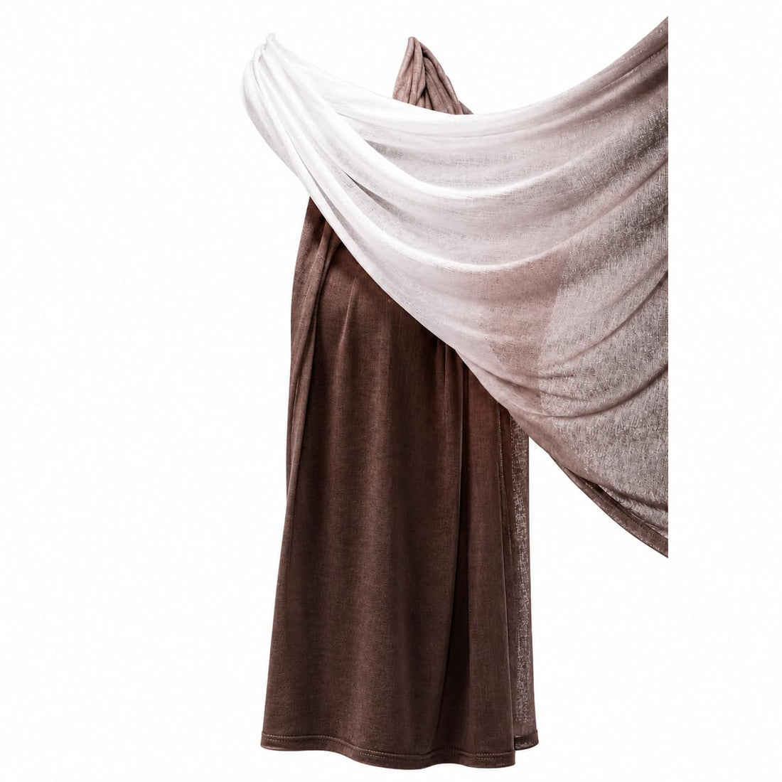 Premium Long Shawl Scarf for Women Elegance Max Lightweight Breathable Soft Neck Wrap Degrade Versatile Ladies Head Wrap Headscarf Hijab Girls Fashion Clothing Accessories All Season