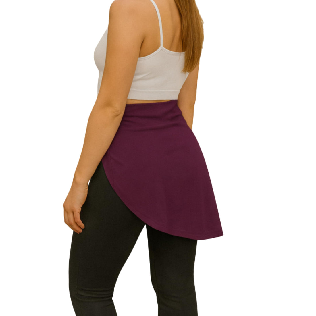 Women's Sport Hip Cover with Sleeves, Activewear Wrap Skirt for Gym and Outdoor Use