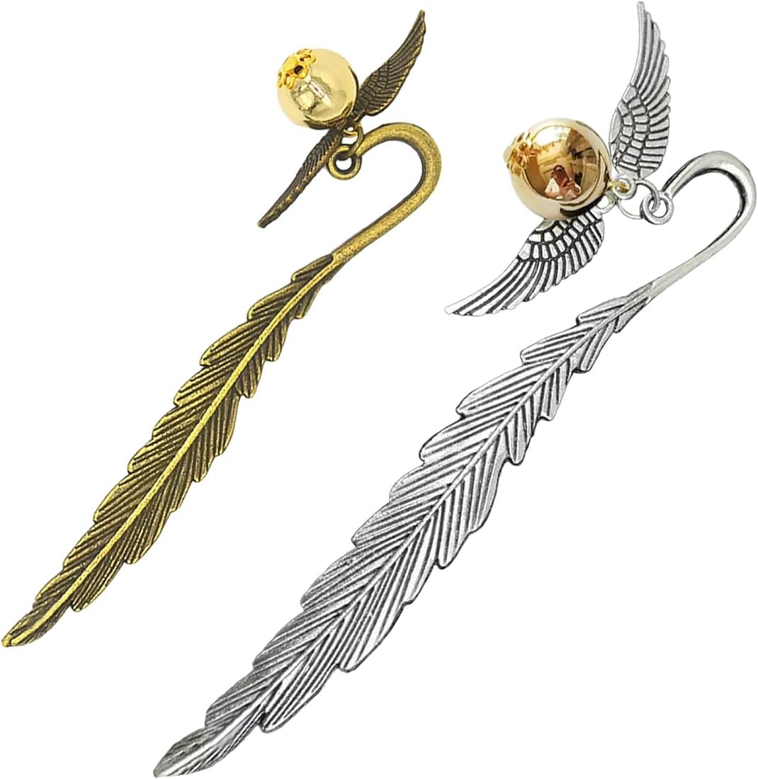fashion mania 2 feather bookmarks, gift bookmarks Pendant book charm, perfect for Valentine's Day, birthday, teacher appreciation. Bookmarks are a gift for readers