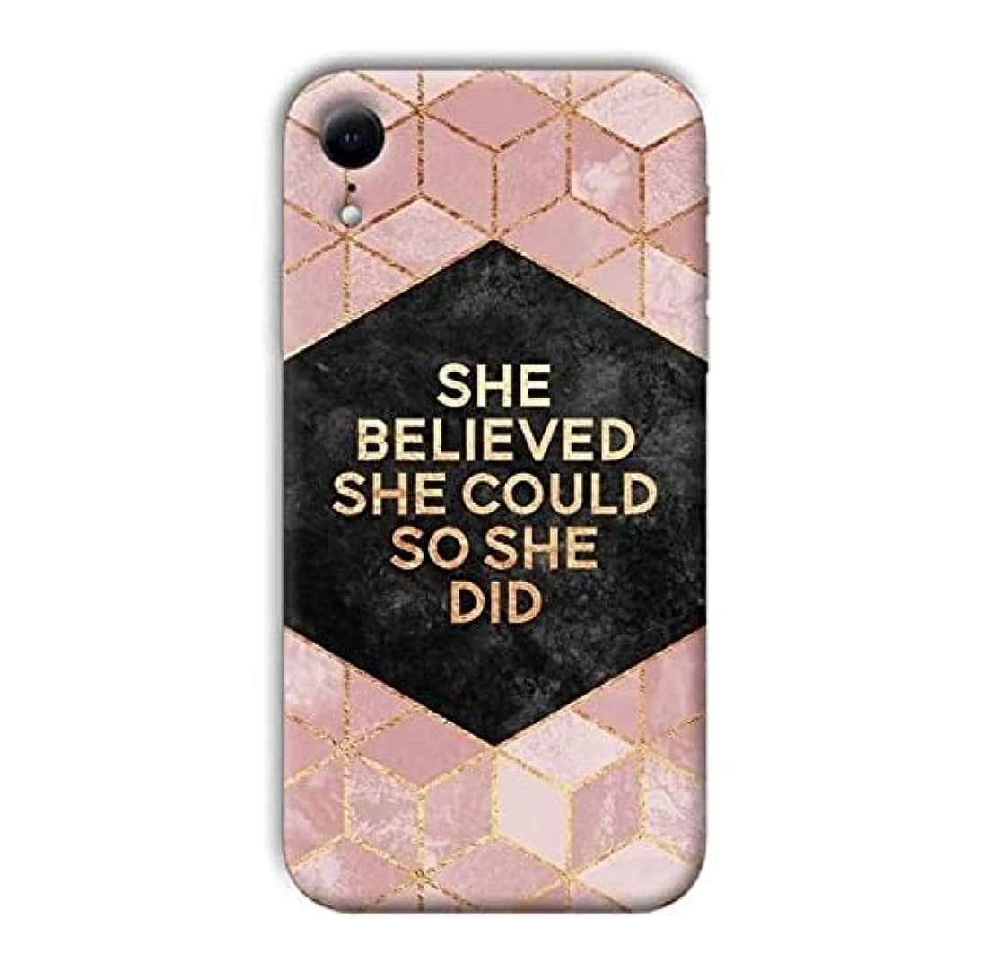 She Did back cover for iPhone XR