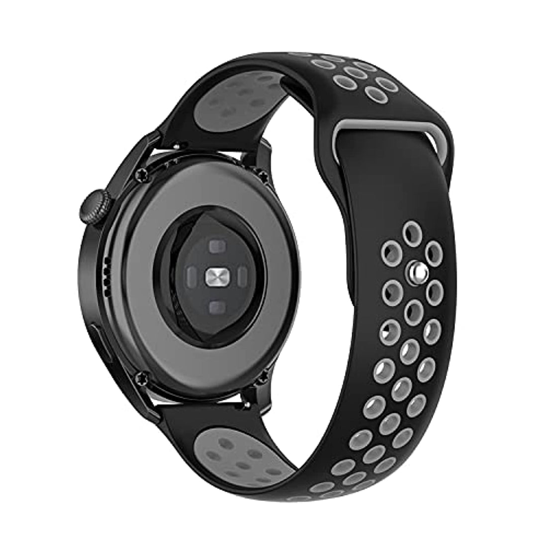 CoolCat ClickAE 22MM Strap/Band for Amazfit GTR 47mm/GTR 2/GTR 2e/ GTR3 / GTR4 /Amazfit Pace/Amazfit Stratos/Stratos 2/Stratos 3 /Amazfit 2/2s/Amazfit Nexo (Black Grey), unisex_adult