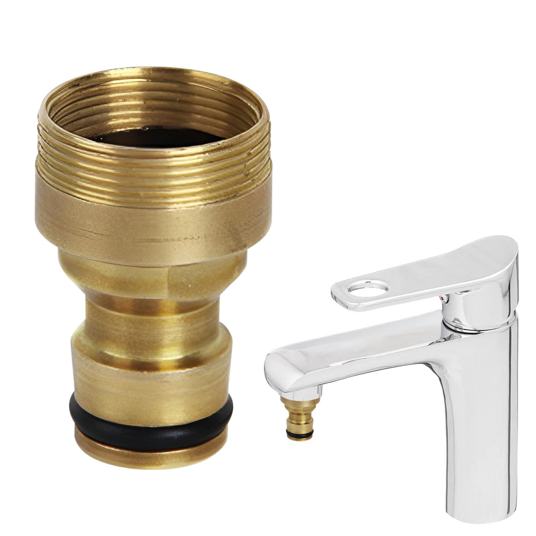 Universal Kitchen Tap Hose Connector - Corrosion Resistant, Easy to Install Adapter for Sink, Garden, Bathroom Watering