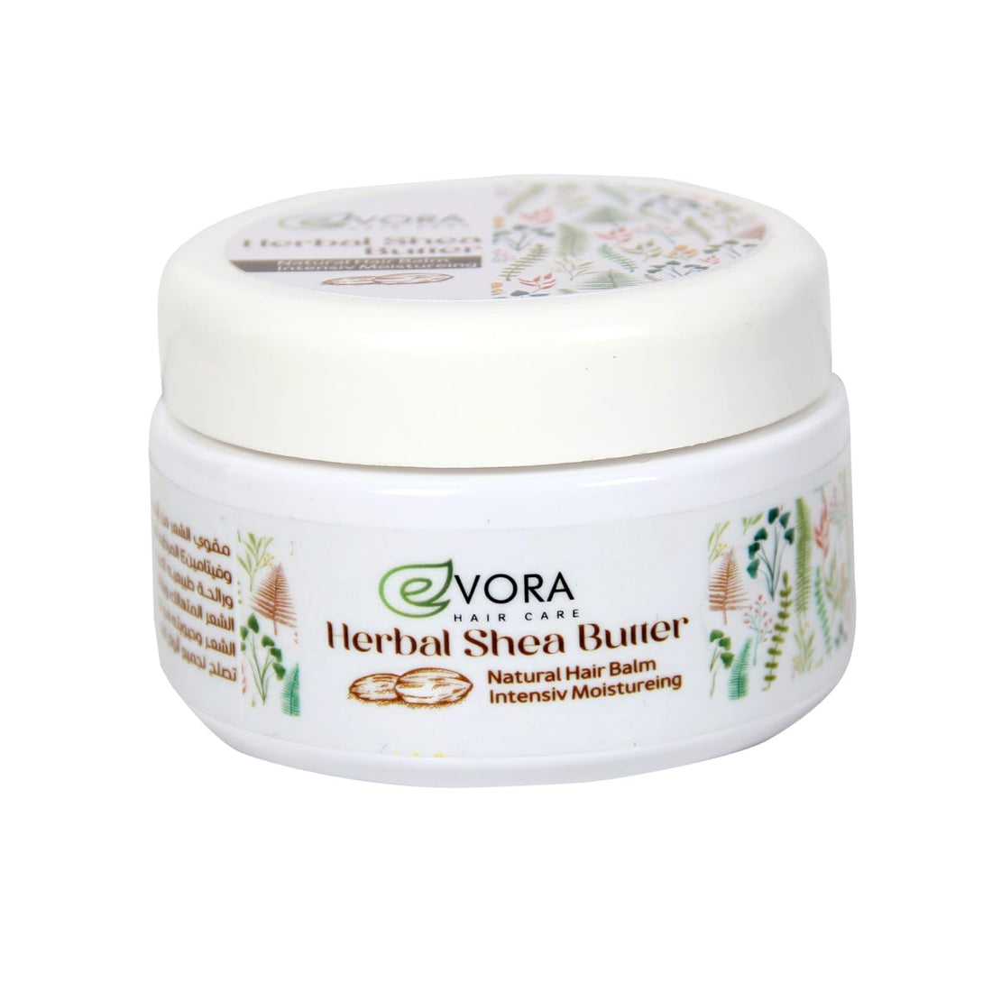 Evora Cosmetics Shea Hair Balm, Natural Moisturising & Nourishing Care, 150g