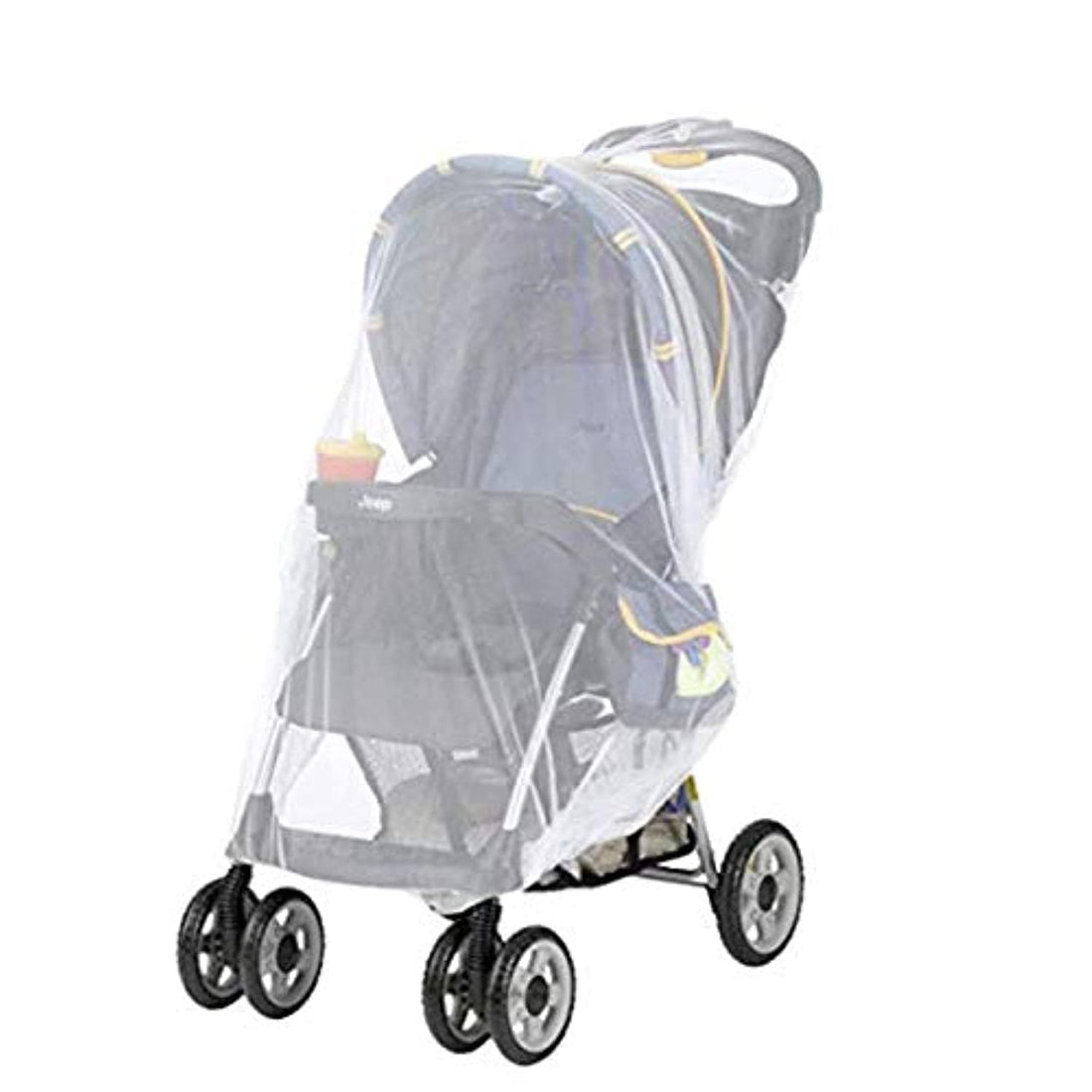 MORO Full Cover Baby Mosquito Netting Mesh for Strollers, Substitutable Baby Cart Mosquito Insect Net,Fits Most Strollers, Bassinets,Cradle