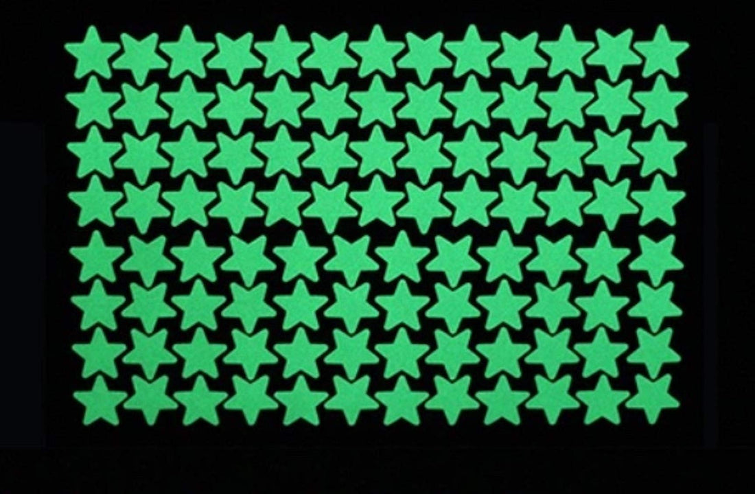 100Pcs fluorescent glow in the Dark stars wall stickers for kids rooms decoration living room baby bedroom ceiling home decor