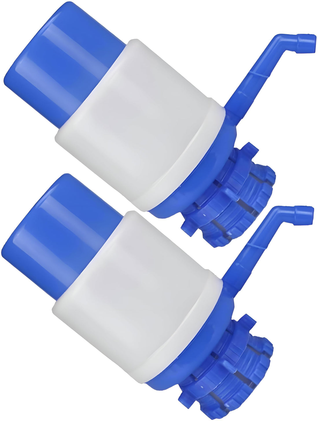 5 Gallon Hand Water Pump, Blue Portable Water Dispenser with Protective Nozzle Cover, Fits Most 2-6 Gallon Water Cooling Systems (2 Pumps)