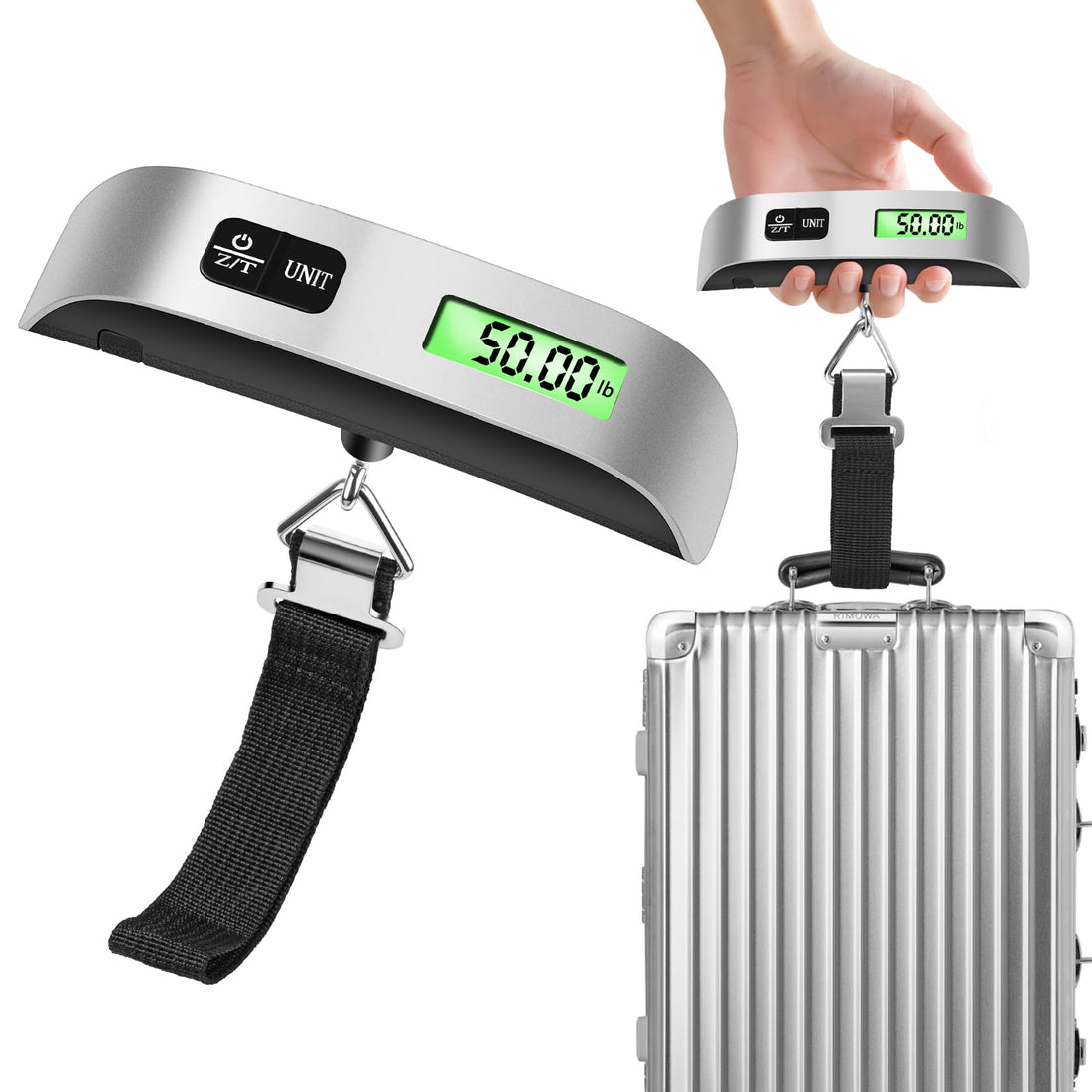 Digital Luggage Scale, 11 Pounds Capacity, LCD Display, Black