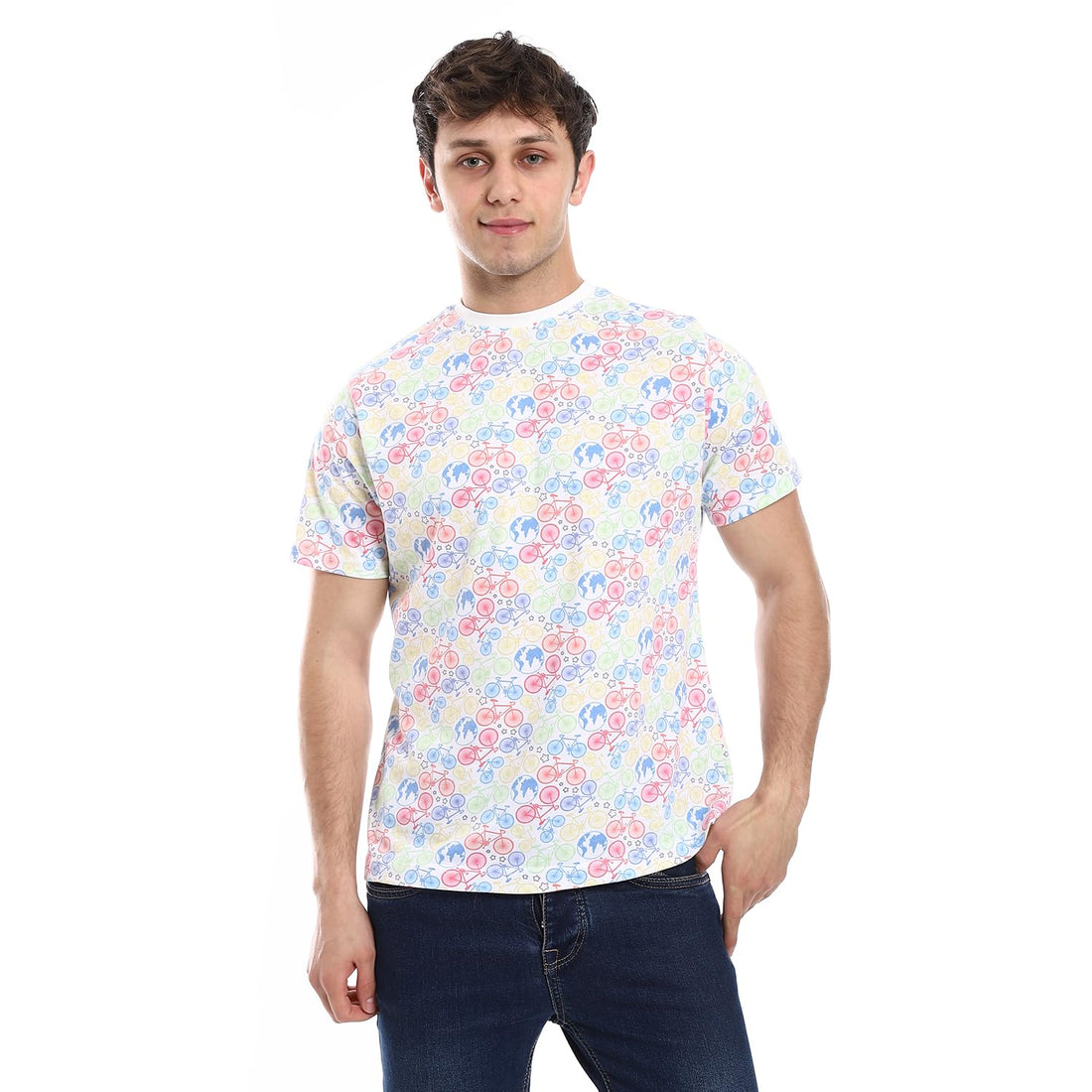 Andora Mens Basic Cotton T-Shirt 37S24M30304 Western