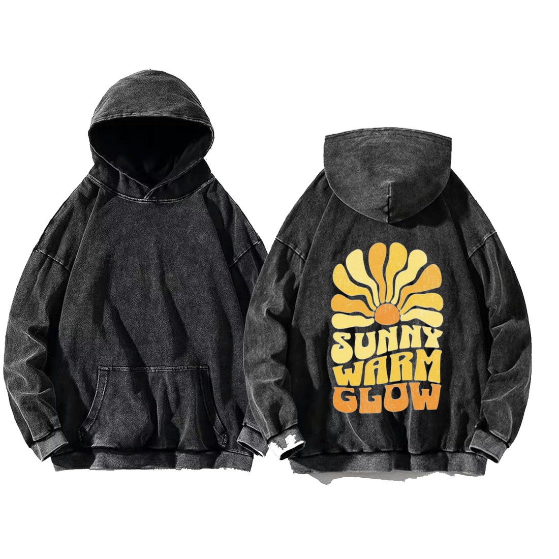Sunny Warm Glow hoodie washed