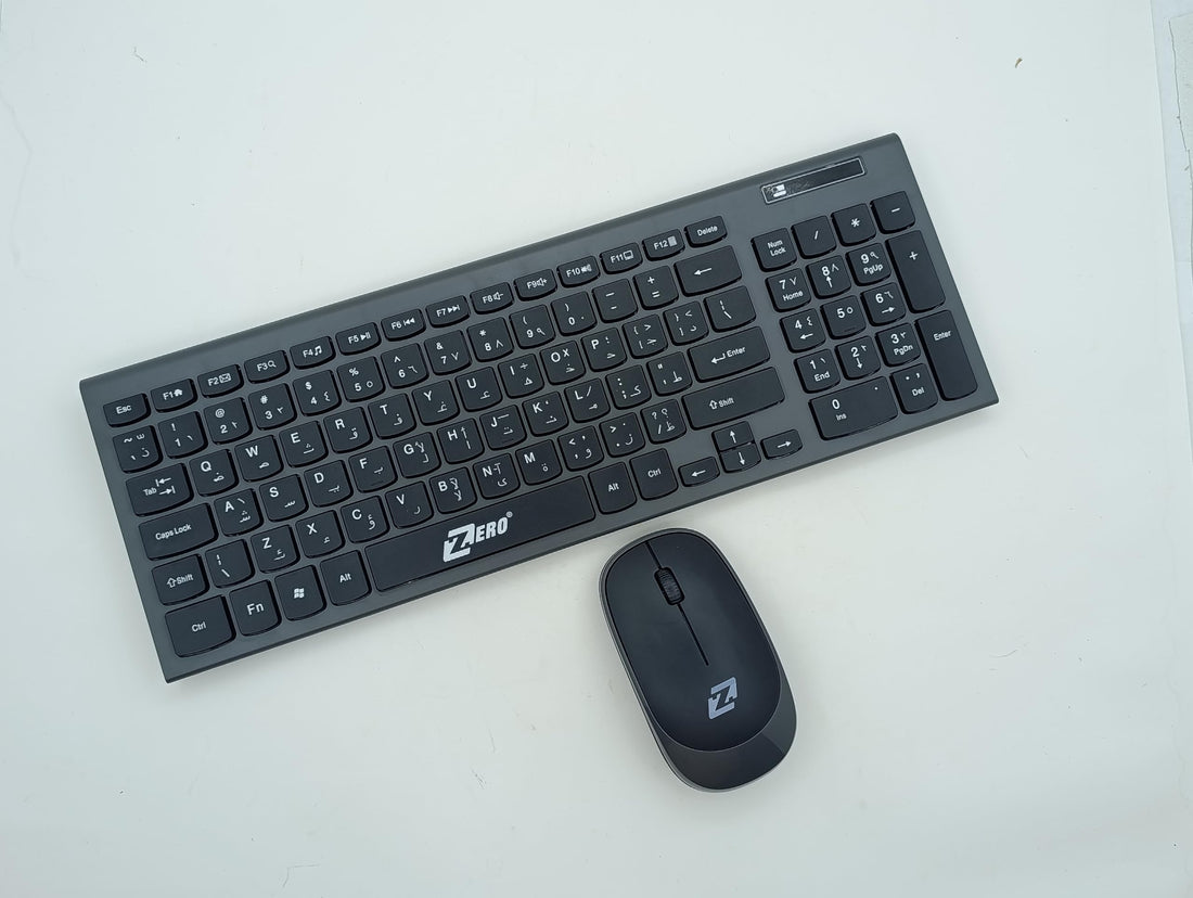 Wireless Keyboard and Mouse Combo – Slim, Silent, Spill-Resistant, Long Battery Life – Compatible with Windows, Mac & Linux