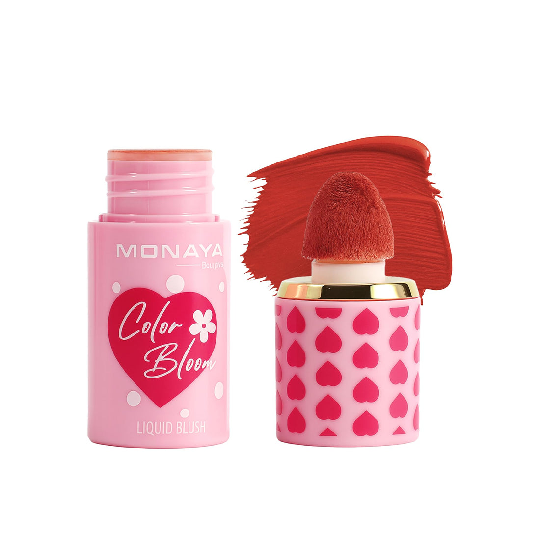 Monaya S004 Color Bloom Liquid Blush Makeup for Cheeks Matte Finish (S204#)