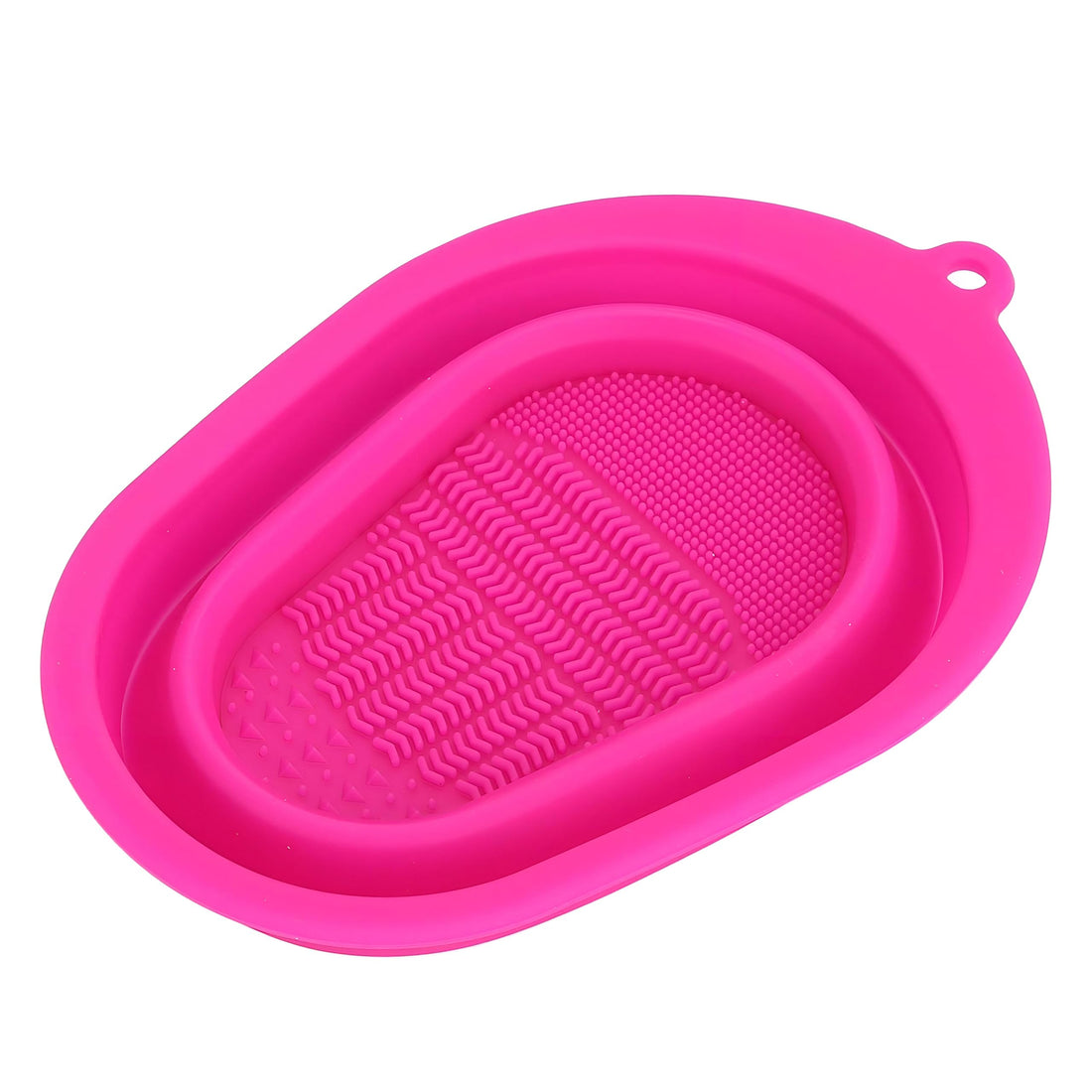 Portable Makeup Brush Washer - Compact Foldable Silicone Cleaner Mat with Gentle Bristles for Thorough and Easy Cleaning of Cosmetic Tools Without Damaging Brush Fibers
