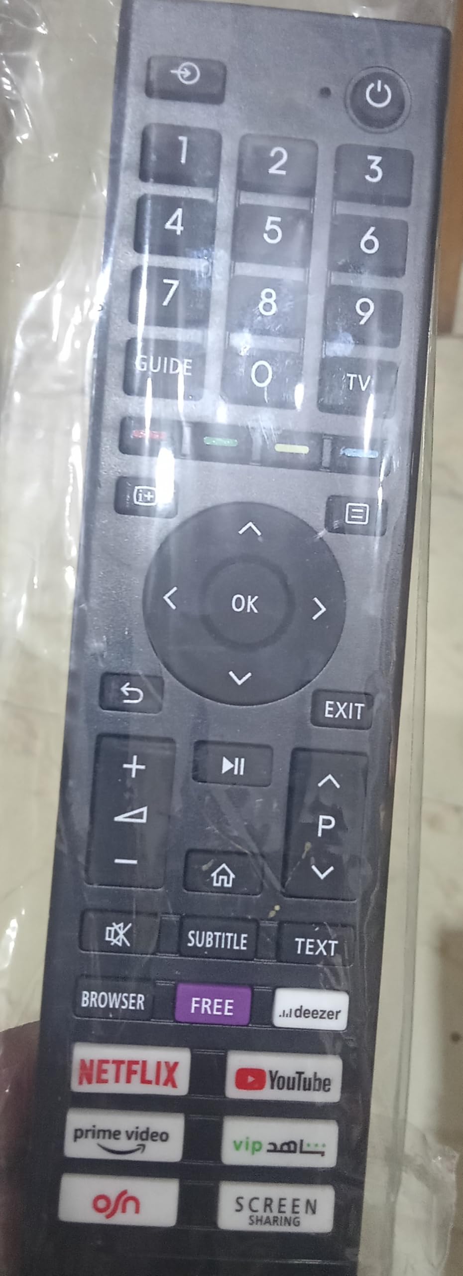 remote control for toshiba smart media tv