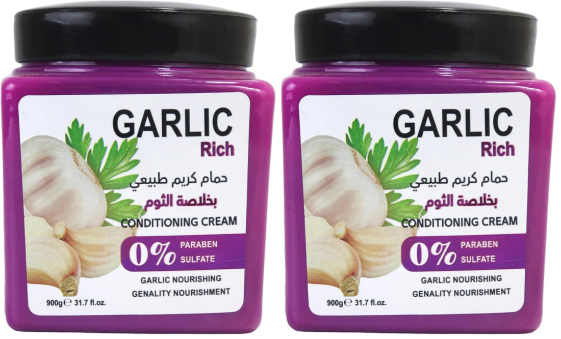 Starky Hair Cream Bath Conditioning Cream 0% Paraben&Sulfate Garlic Nourishing Genality Nourishment-900g (Pack of 2)