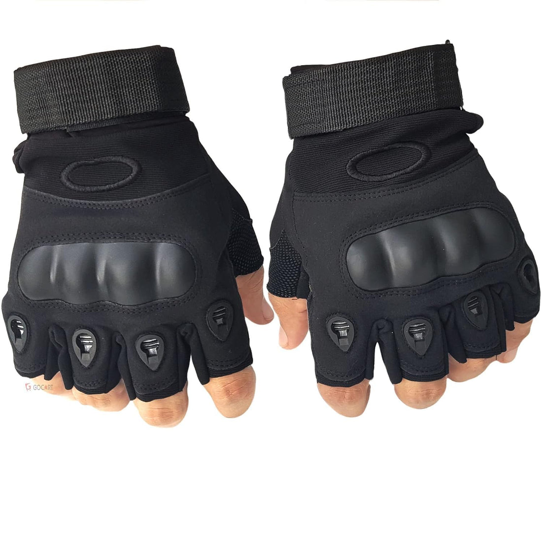 ketmart Nylon Tactical Half Finger Gloves for Sports, Hard Knuckle,Hiking,Cyclling,Travelling,Camping,Outdoor,Boxing, Motorcycle Riding, Arm Shooting Gym Gloves