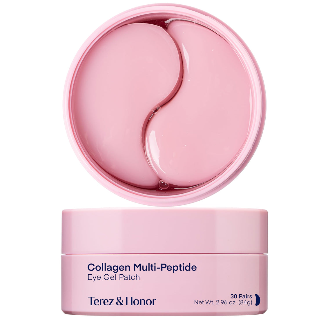 TEREZ & HONOR Peptide Under Eye Patches - 60 Korean Firming, Glowing & Hydrating Hydrogel Mask for Puffy Eyes, Dark Circles, Wrinkles, Fine Lines, Undereye Bags - Anti-Aging Eye Gel Pads