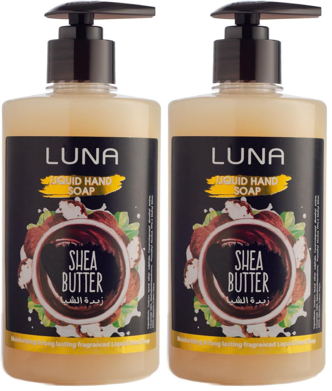 Luna Liquid soap shea butter 500 ml (Pack of 2)