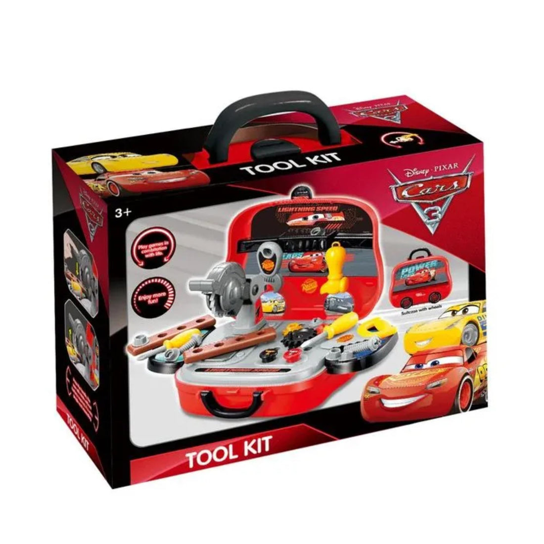 Disney EODS008-916 Kids Cars Garage Playset Interactive Vehicle Play Pretend Mechanic Fun - Multicolor