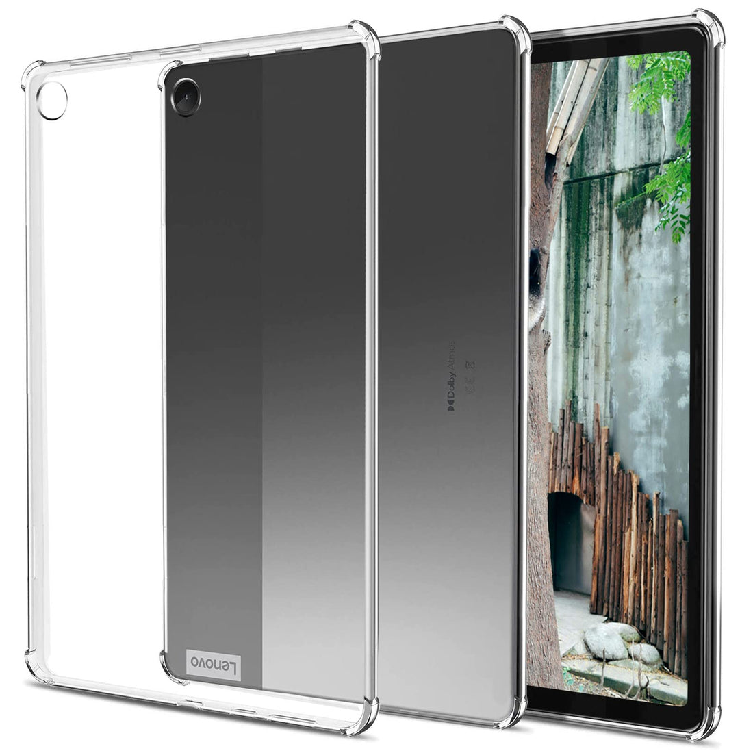 easyBee Lenovo Tab M10 (3rd Gen) 10.1 Inch Case, Compatible Tablet Case, Full Transparent Back, Soft TPU Silicone, Thin, Lightweight, Good Touch, Shock Absorption, Full Protective Cover (Compatible