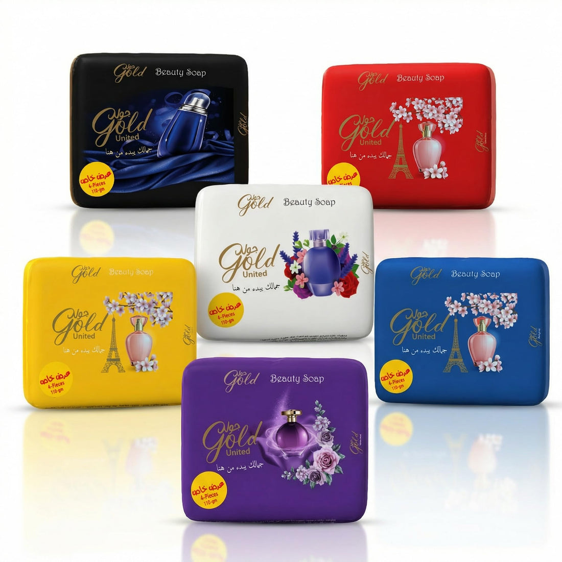 Gold United Soap 110 g, 4-Pack -Package May Vary