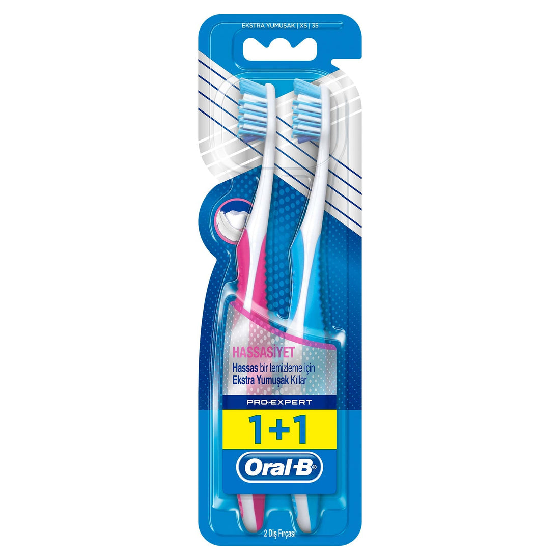 Oral B pro expert soft for sensitive gum toothbrush (1+1)