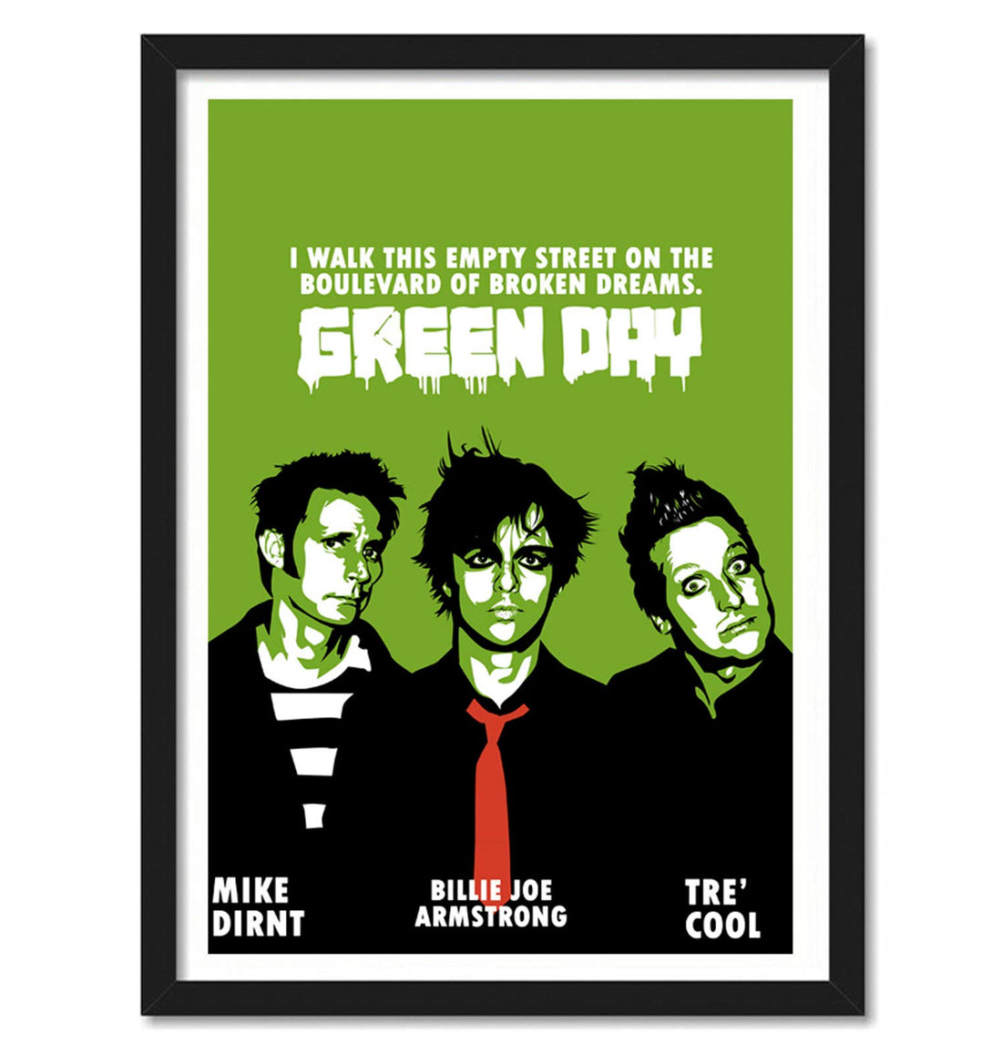 Good Hope Green Day Band Poster Frame 10x13 Inch – Iconic Rock Music Wall Art, Classic Punk Rock Decor, Gift for Green Day Fans for bedroom, living Room, hostel, wall art, stickers, wallpaper