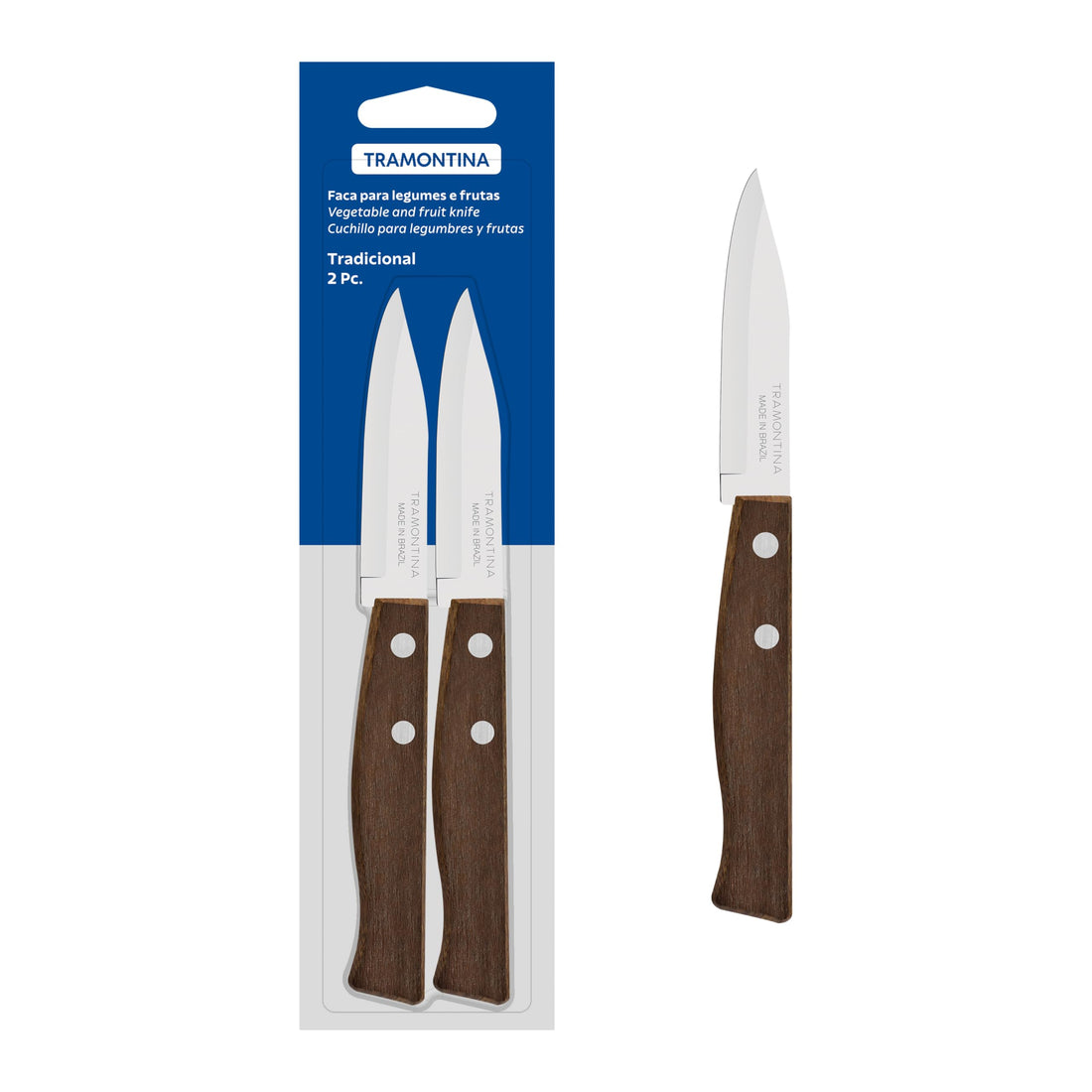 Tramontina Tradicional Veg. Fruit 3 2PC PARING KNIVES SET