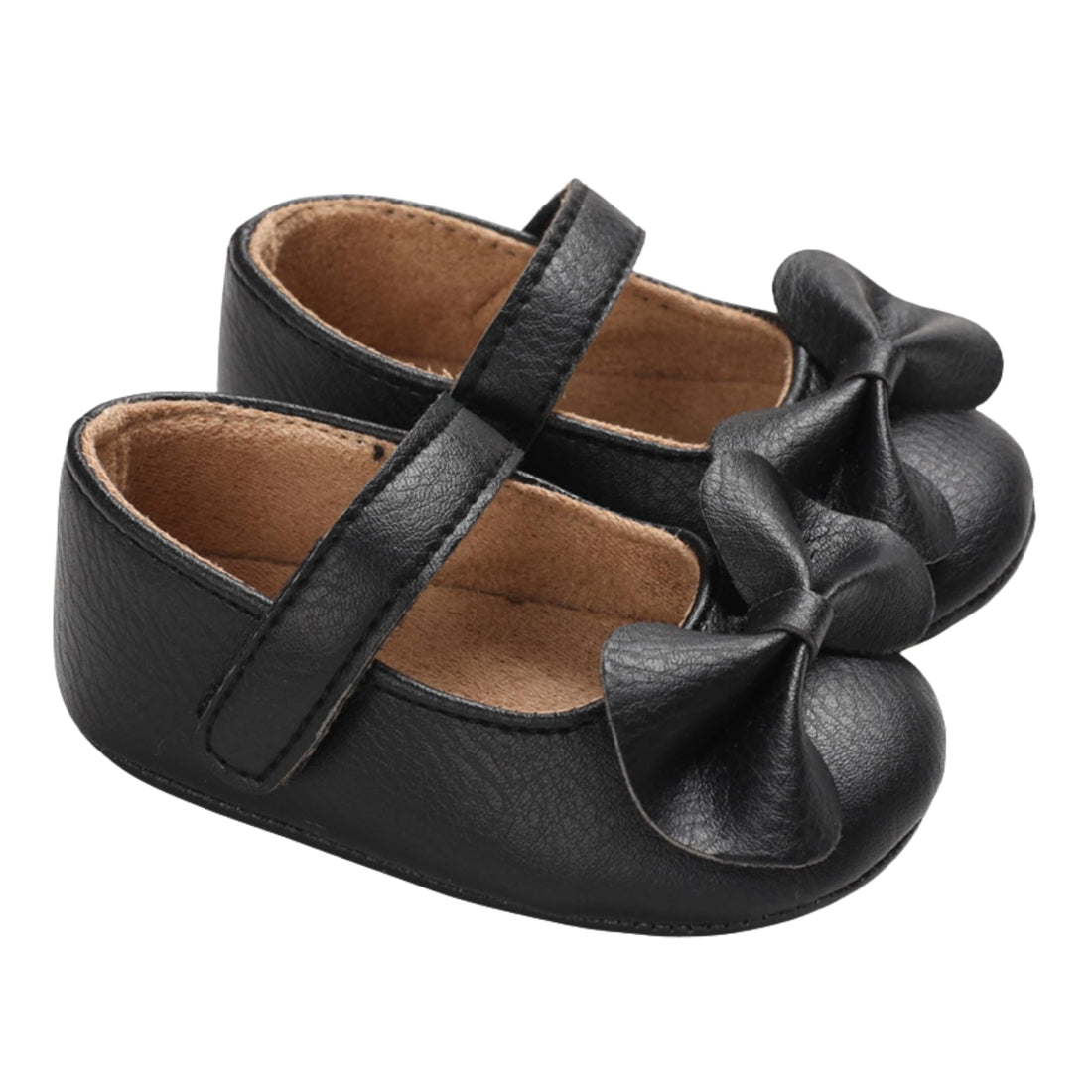 Mix&Max baby-girls Synthetic Leather Ballerina Shoes Shape Bow Ballet Flat