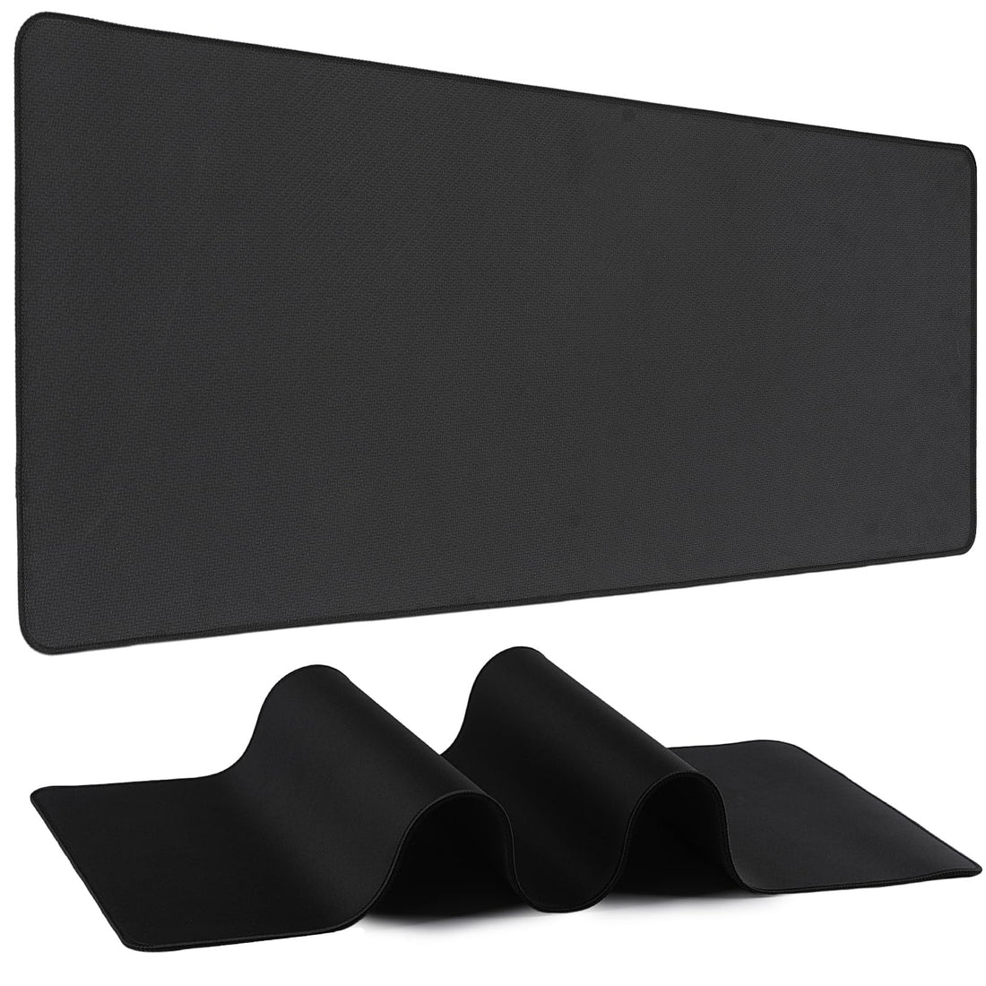 Mouse Pad Gaming - Desk Mat for Keyboard and Mouse - Black Large Mouse Pad for Desk, Mousepad (31.5 x 11.8inch) with Non-Slip Base, Desks Pad Mat for Gaming, Office and Home
