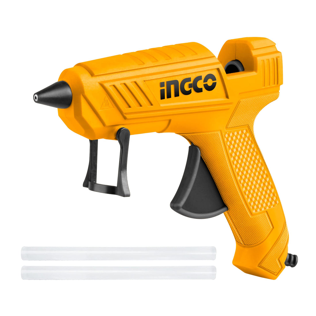 Ingco Hot Glue Gun, 20W(100W) With 2Pcs 11.2Mm Stick Diameter, Fast Heating Small Anti-Drip Gun for Kids DIY School Craft Projects and Quick Home Repairs - Corded Electric
