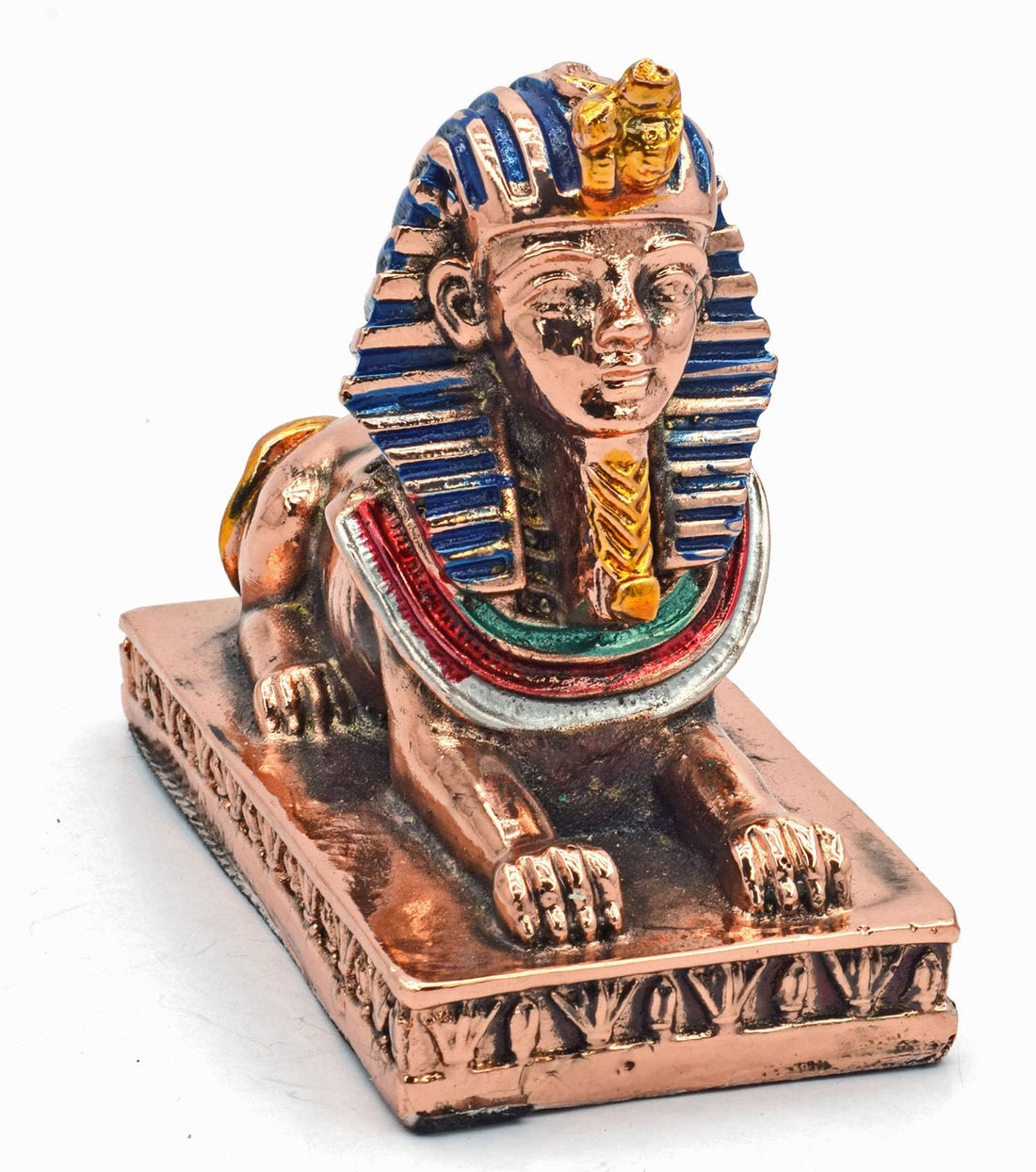 immatgar pharaonic Decorative Egyptian sphinx Statue ancient Egyptian souvenirs gifts handmade Home decor collectibles Sculptures (Copper 1-10 CM Long)