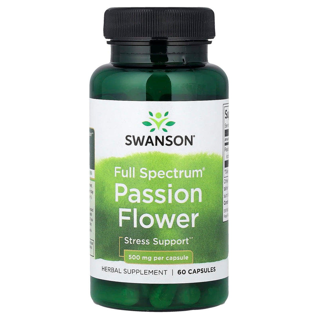 Passion Flower Supplement – 500mg per Capsule – 60 Capsules – Herbal Relaxation Support – Non-GMO & Gluten Free