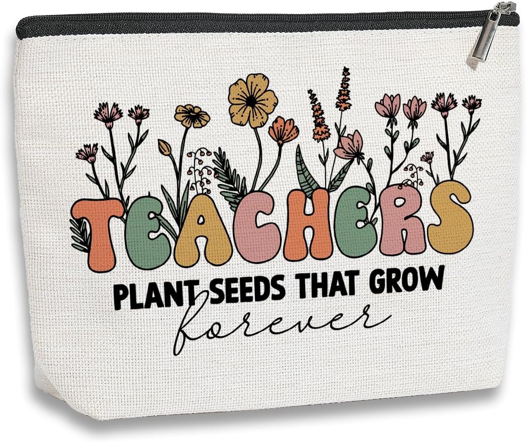 magy store Teacher Gifts Teacher Appreciation Gifts Best Teacher Gifts Thank You Gifts for Teachers Women Christmas Birthday Graduation Gifts Travel Toiletry Makeup Organizer Zipper Pouch