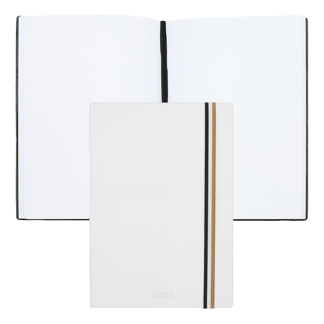 Hugo Boss Notebook A5 Iconic White Plain