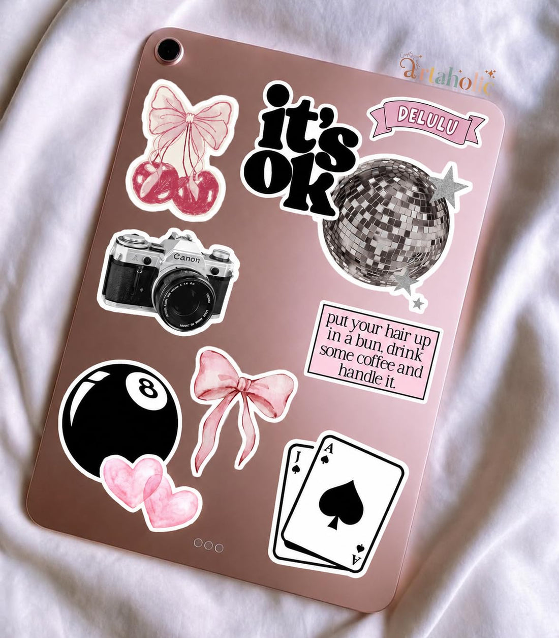 Artaholic Laptop Stickers -01 | vinyl, 10 Pcs | easy peeling and Stick (04)